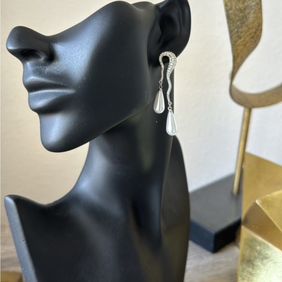 Bohemian pearl drop earrings A754 - Picture 4 of 4